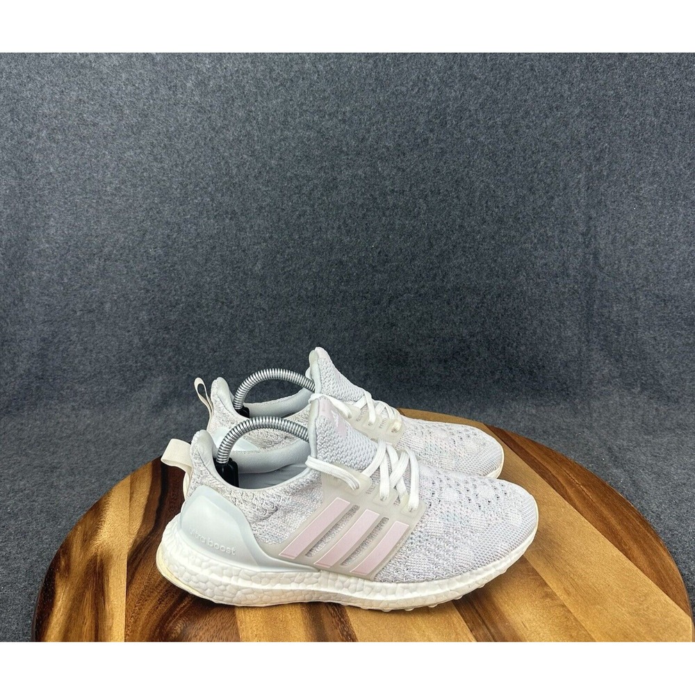 Adidas UltraBoost 5.0 DNA Polka Dot Womens Sz 5.5 White Pink Athletic Sneakers